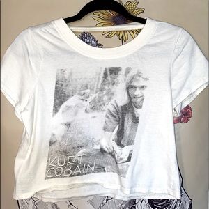 Kurt Cobain Crop Tee
